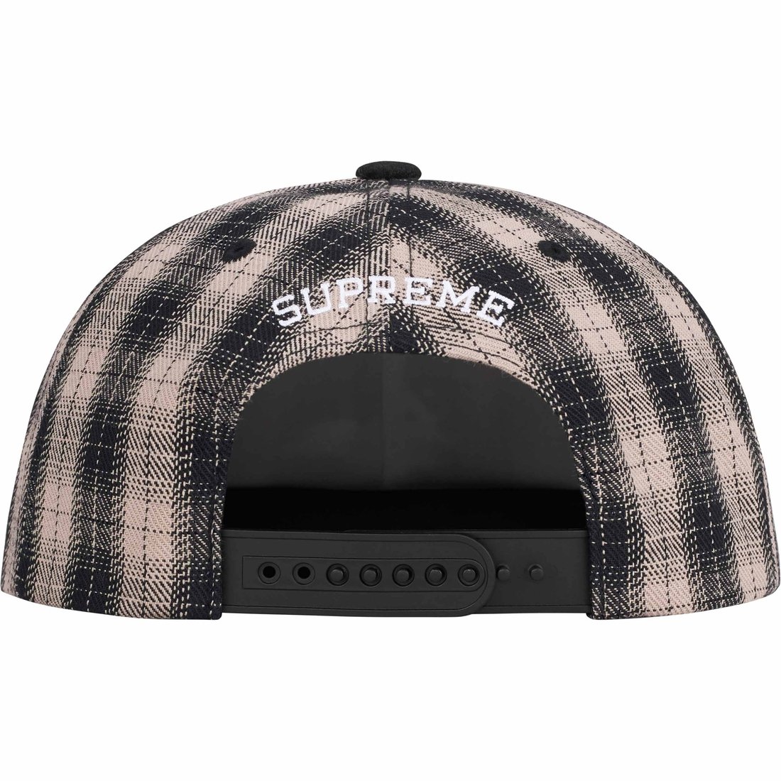 Details on Script Logo 6-Panel Black Plaid from spring summer
                                                    2024 (Price is $48)