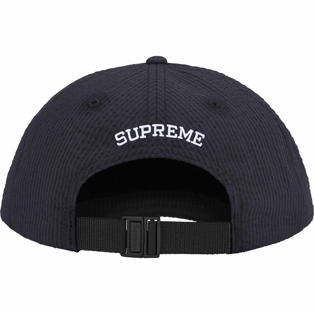 Details on Seersucker S Logo 6-Panel Black from spring summer
                                                    2024 (Price is $54)