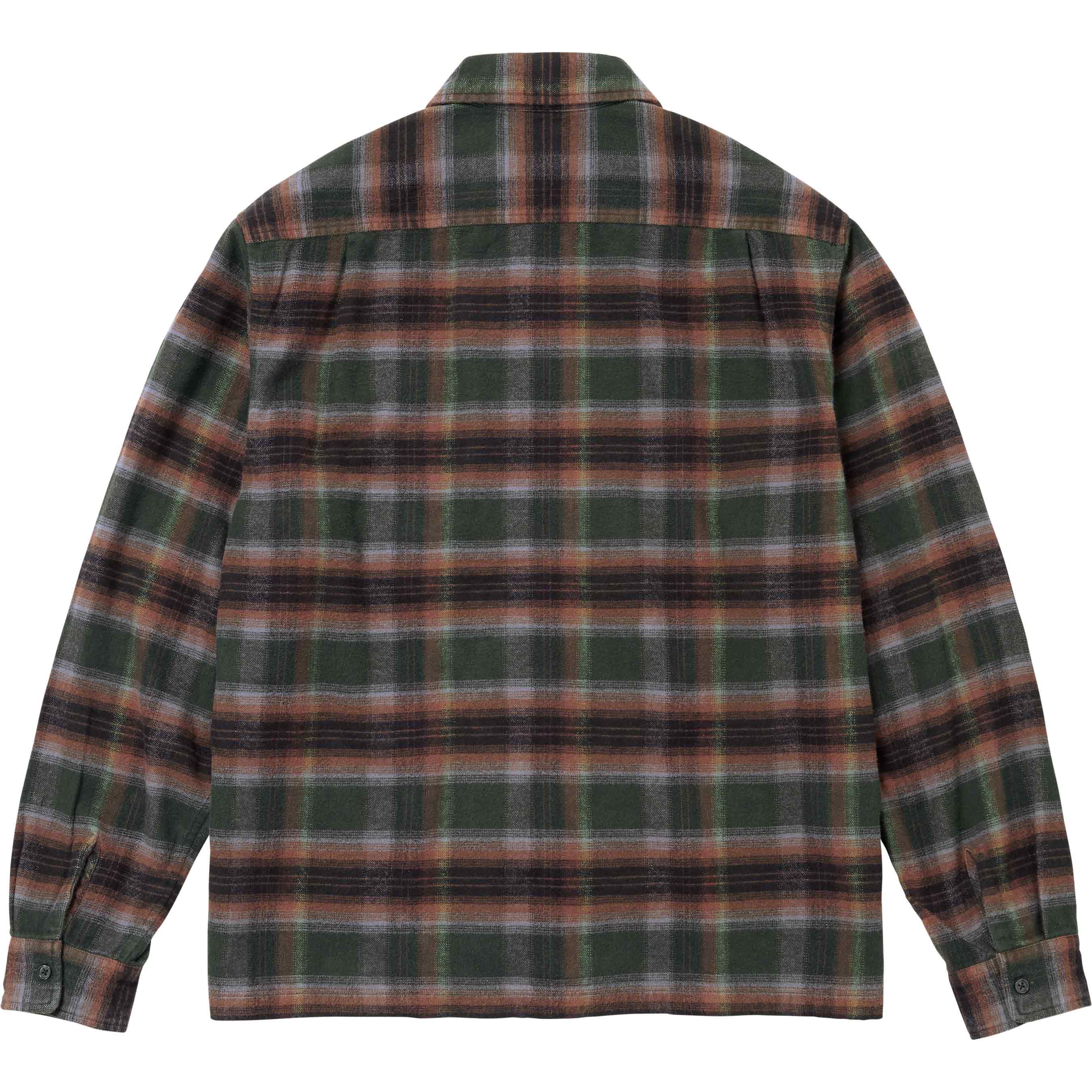 Shadow Plaid Flannel Zip Up Shirt - spring summer 2024 - Supreme