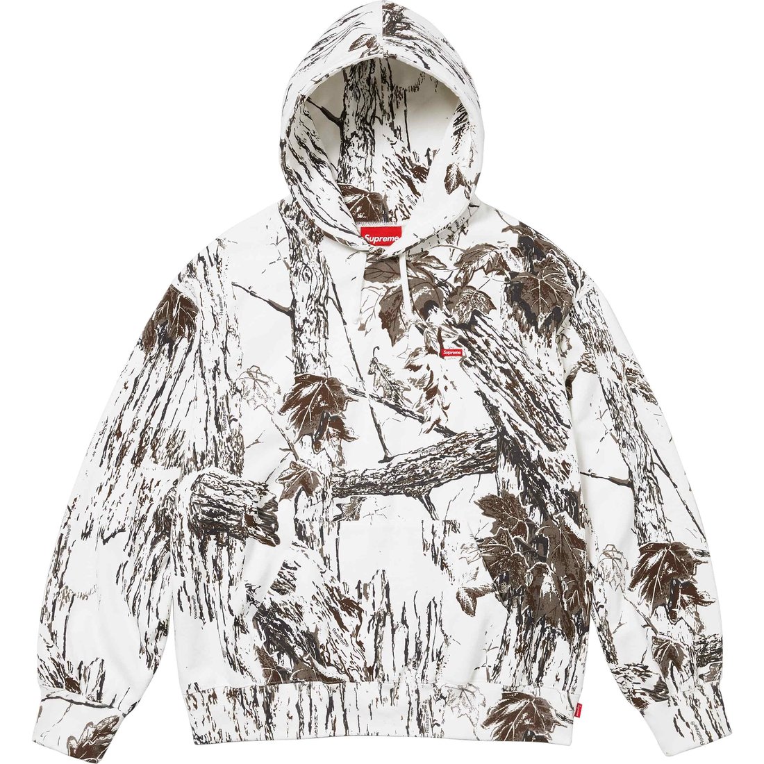 Details on Small Box Hooded Sweatshirt Snow Camo from spring summer
                                                    2024 (Price is $158)