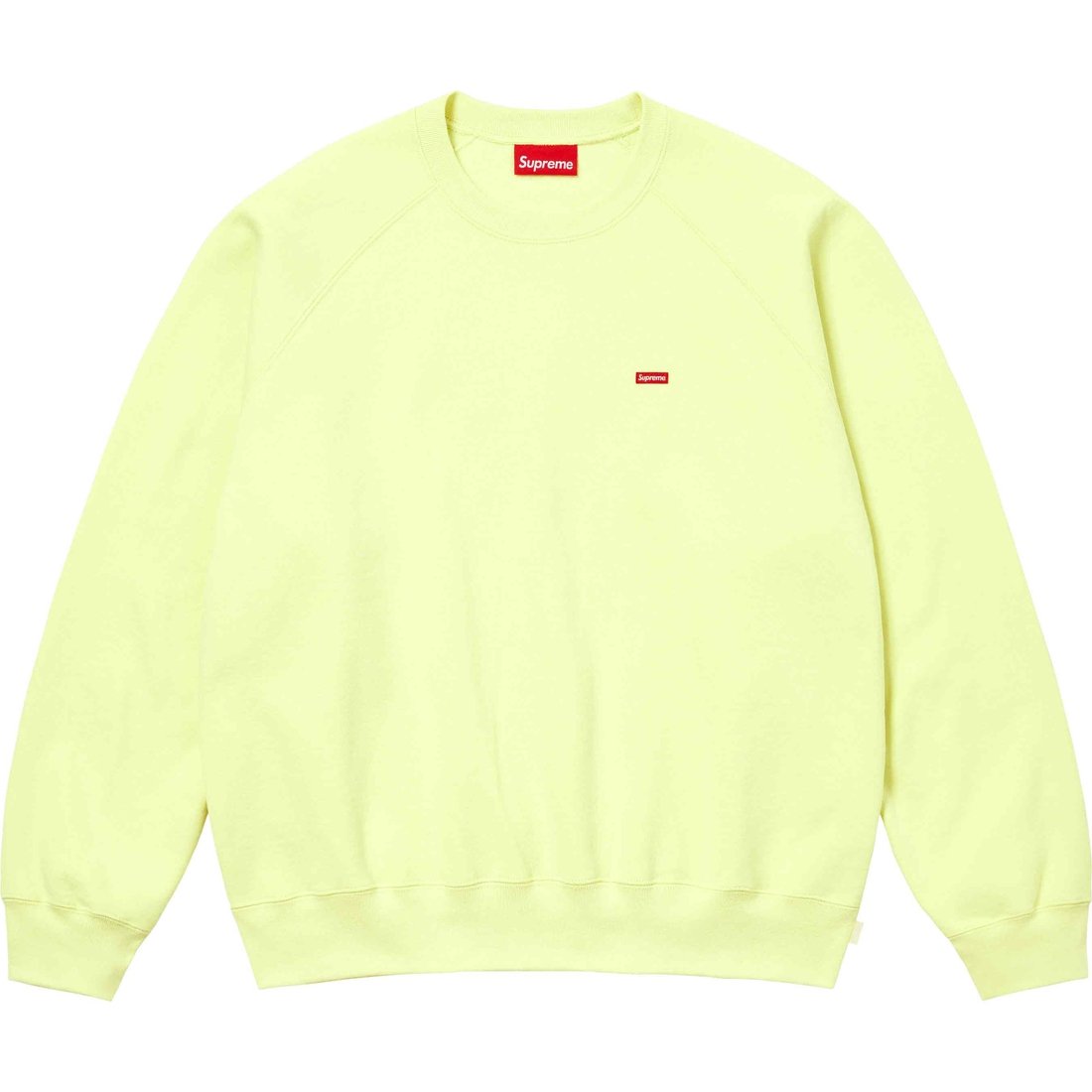 Details on Small Box Raglan Crewneck Pale Lime from spring summer
                                                    2024 (Price is $138)
