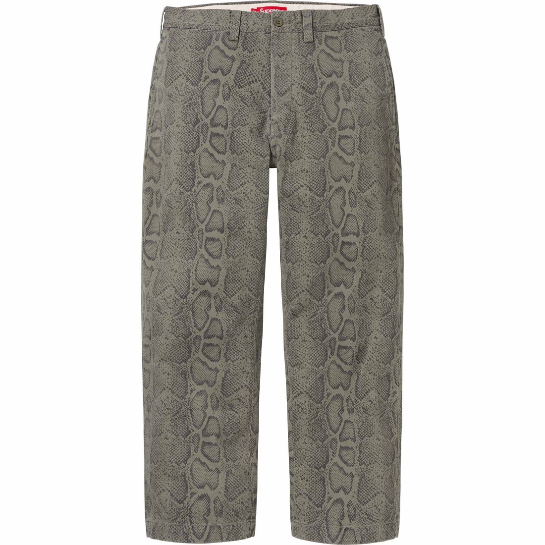 Details on Snake Print Chino Pant Olive from spring summer
                                                    2024 (Price is $148)