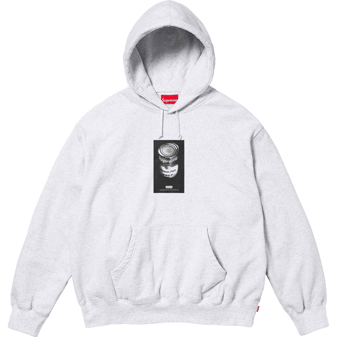 Details on Soup Can Hooded Sweatshirt Ash Grey from spring summer
                                                    2024 (Price is $158)