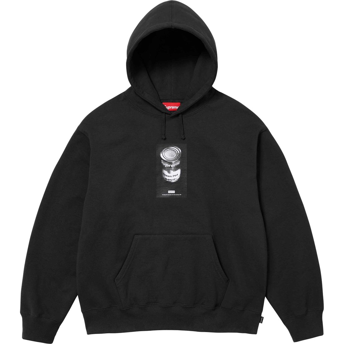 Details on Soup Can Hooded Sweatshirt Black from spring summer
                                                    2024 (Price is $158)