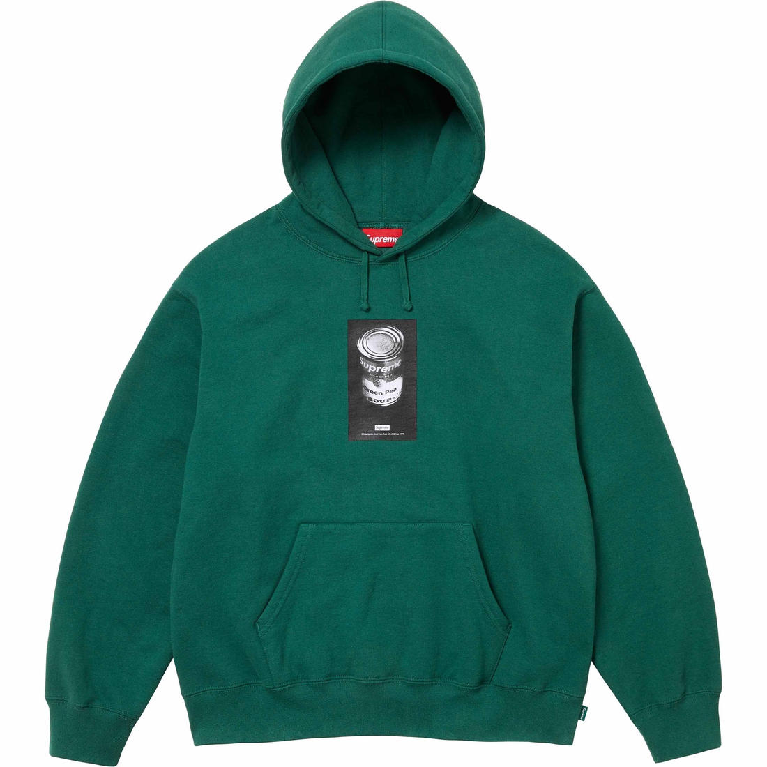 Details on Soup Can Hooded Sweatshirt Dark Green from spring summer
                                                    2024 (Price is $158)
