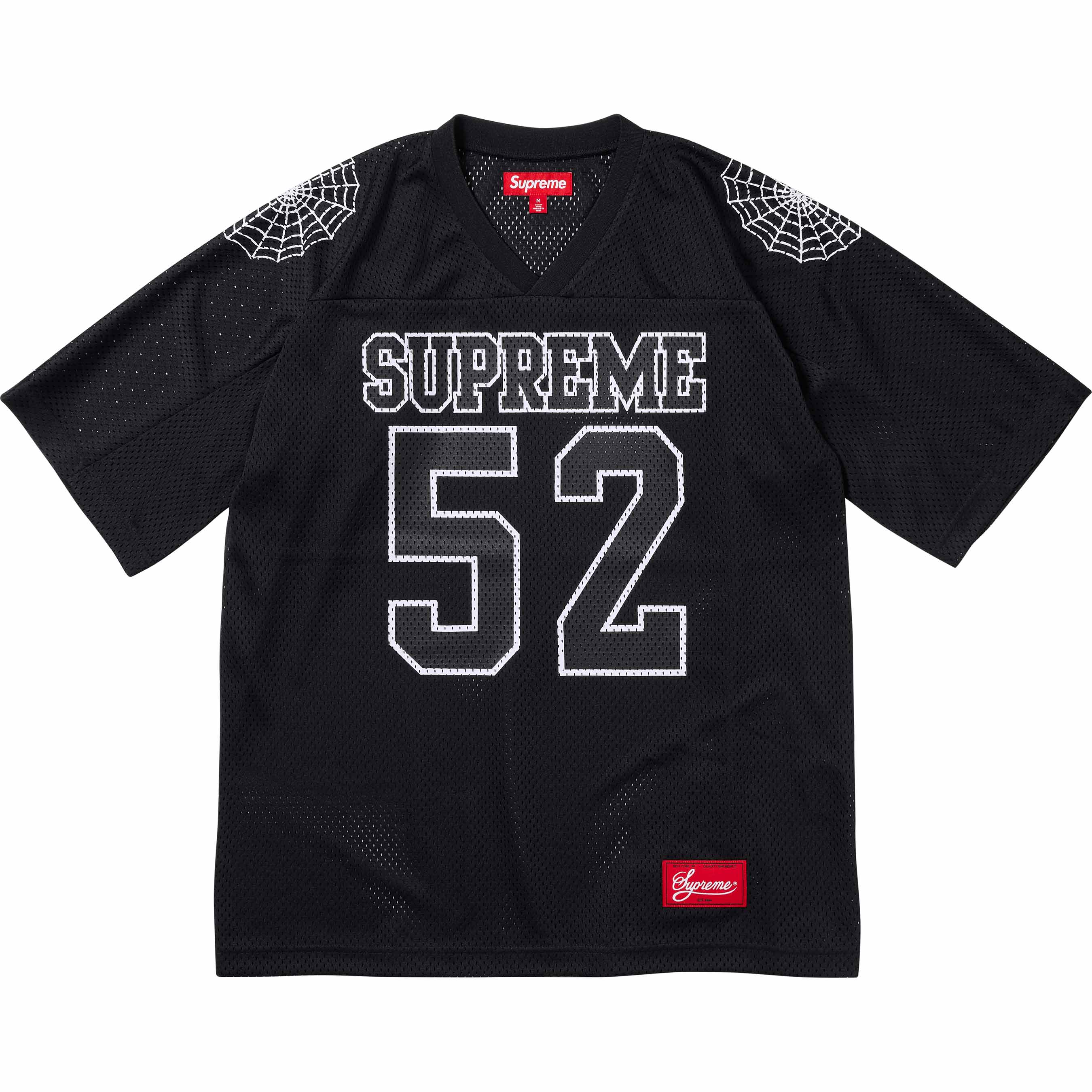 supremeSupreme Spiderweb Football Jersey Black - トップス