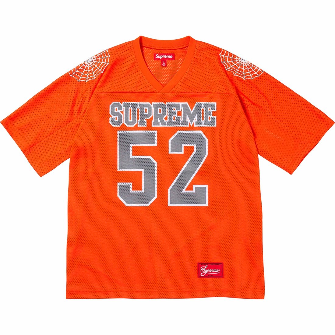 Details on Spiderweb Football Jersey Orange from spring summer
                                                    2024 (Price is $110)