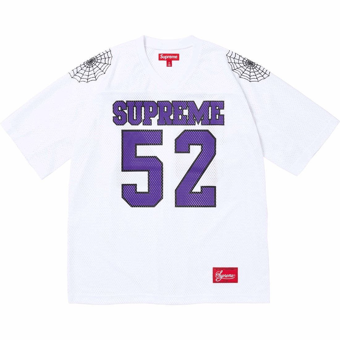 Details on Spiderweb Football Jersey White from spring summer
                                                    2024 (Price is $110)