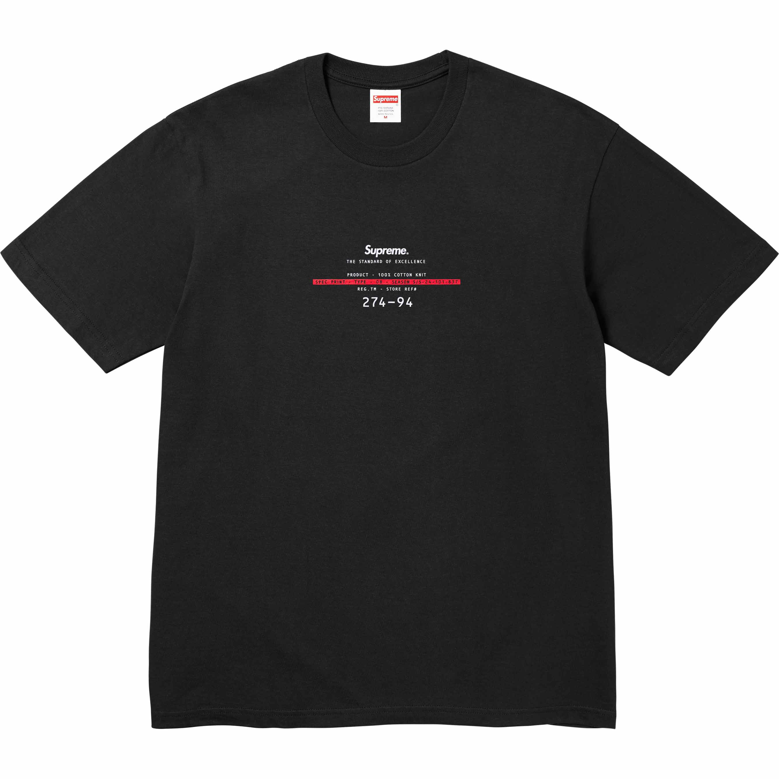 T-shirt Supreme Black size S International in Polyester - 41469790