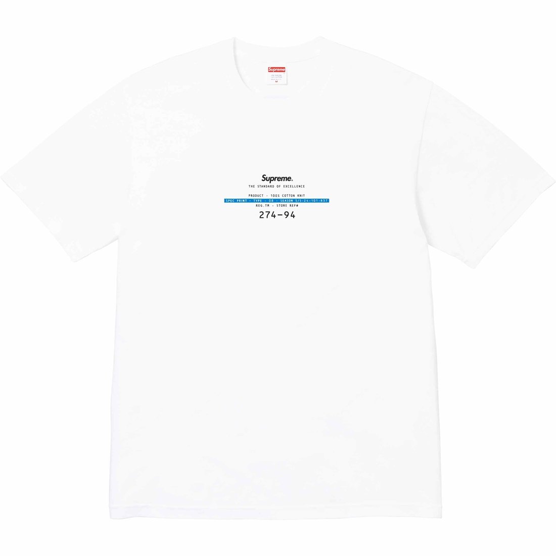 Details on Standard Tee White from spring summer
                                                    2024 (Price is $40)