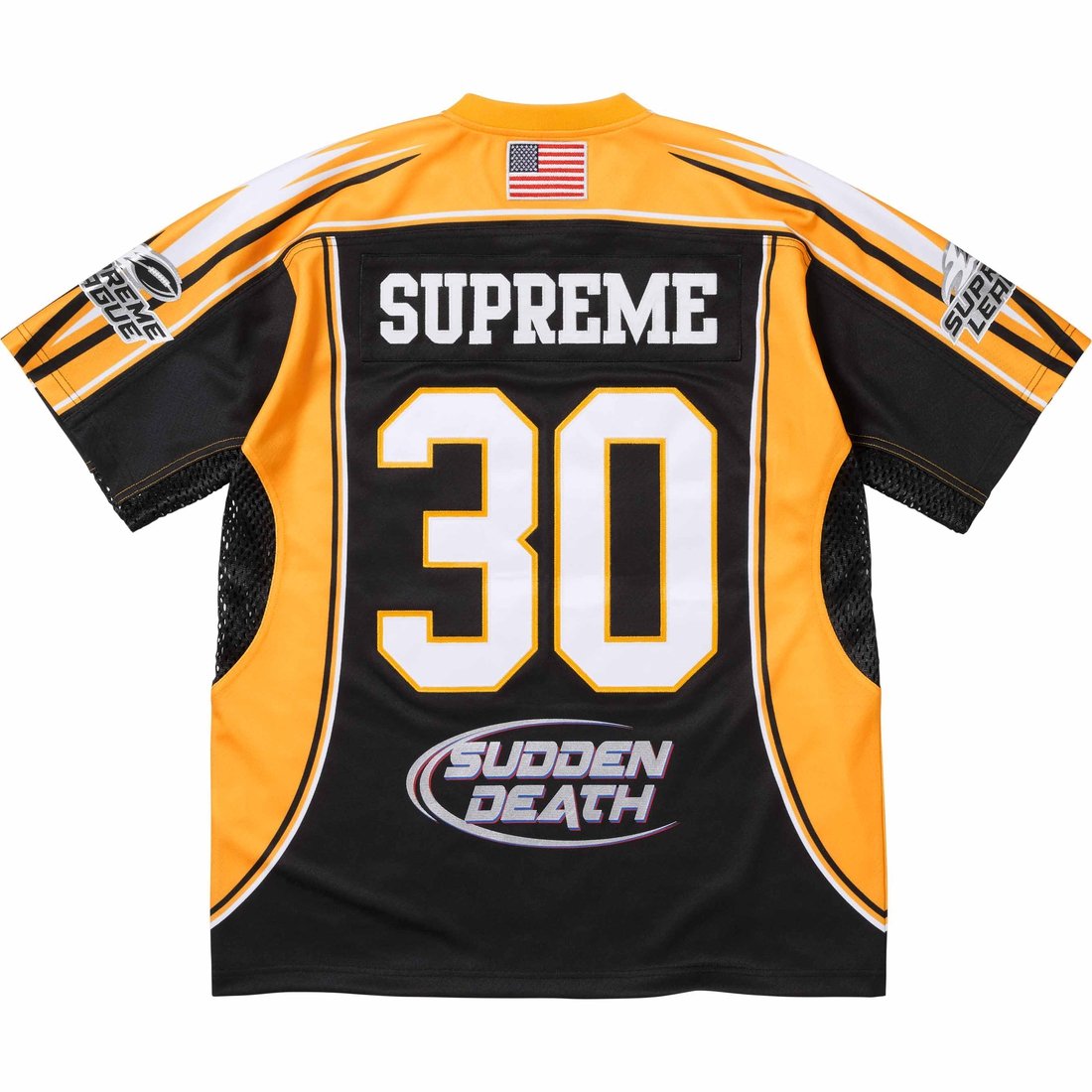 Details on Sudden Death Football Jersey Black from spring summer
                                                    2024 (Price is $148)
