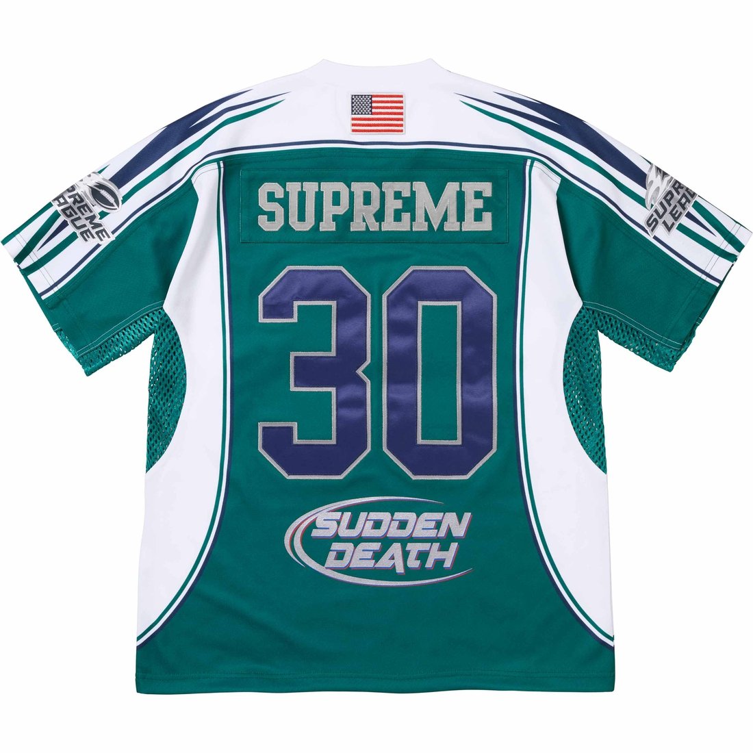 Details on Sudden Death Football Jersey Teal from spring summer
                                                    2024 (Price is $148)