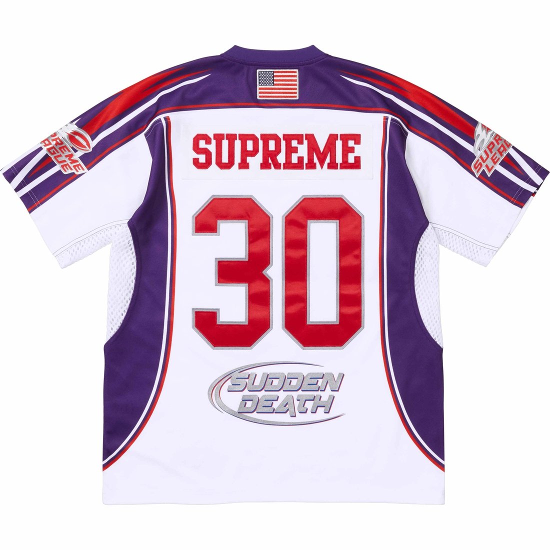 Supreme Sudden Death Football Jersey (SS24) - White - $148