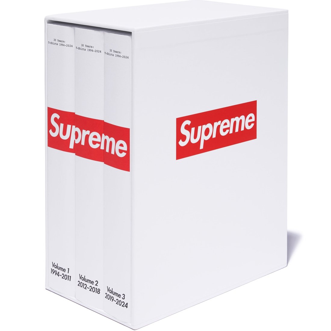 Details on Supreme 30 Years: T-Shirts 1994-2024 Book (3-Volumes) White from spring summer
                                                    2024 (Price is $168)