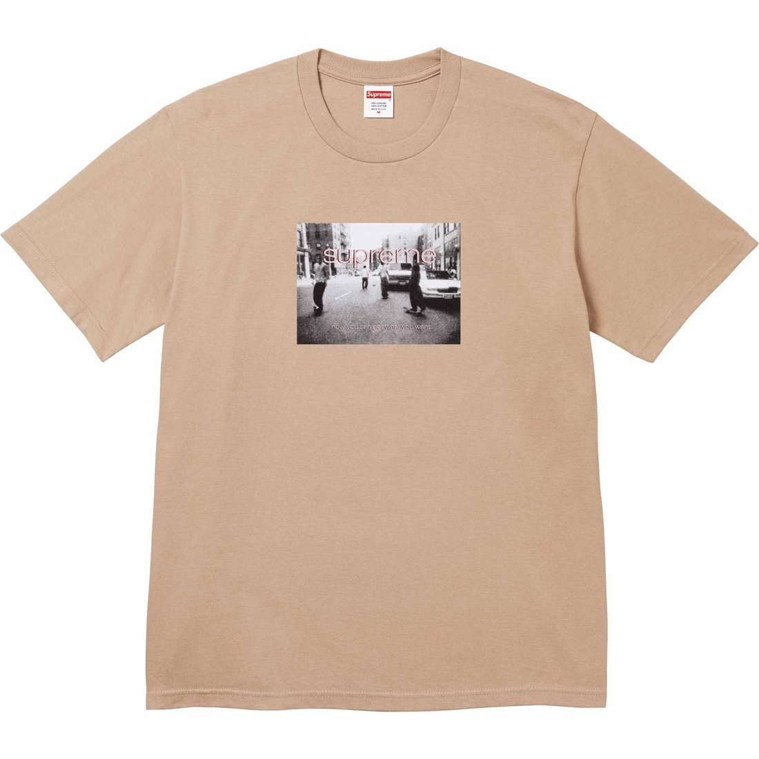 Details on Supreme Crew 96 Tee Khaki from spring summer
                                                    2024 (Price is $40)