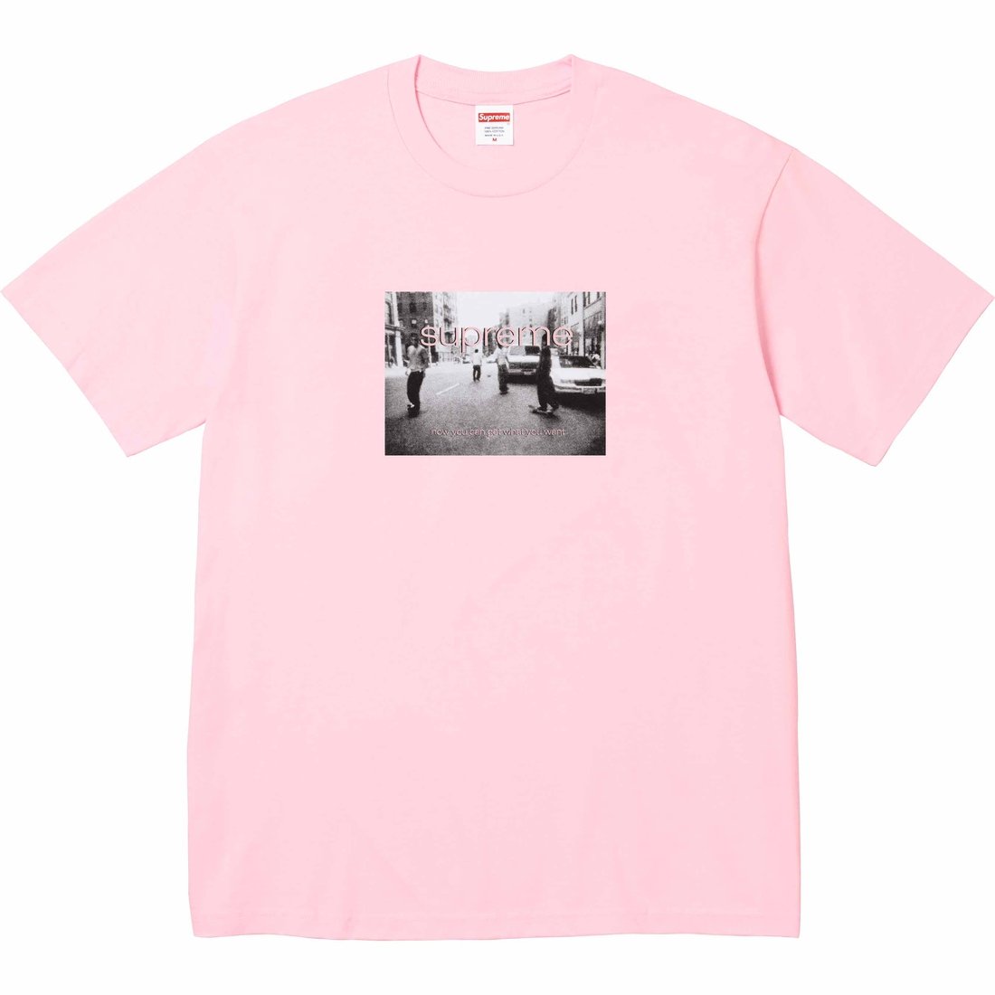 Details on Supreme Crew 96 Tee Light Pink from spring summer
                                                    2024 (Price is $40)