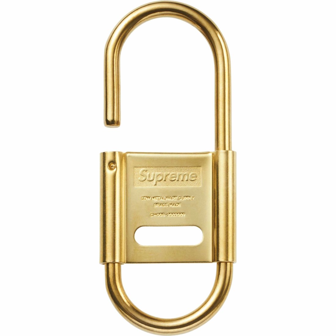 Details on Supreme CDW Delta Carabiner Brass from spring summer
                                                    2024 (Price is $28)