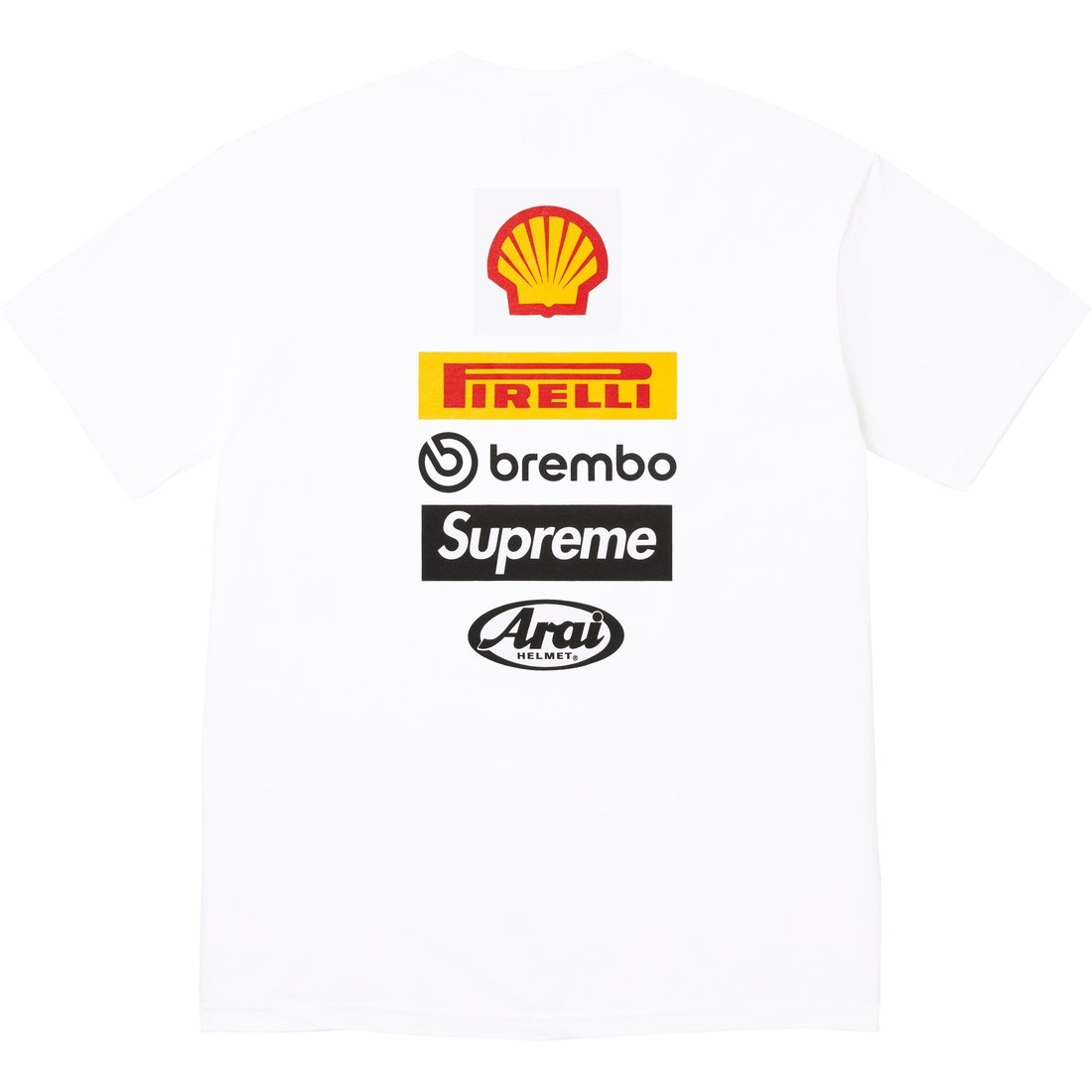 Supreme Supreme Ducati Logos Tee (SS24) - White - $48