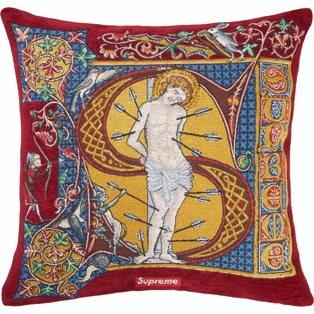 Details on Supreme Jules Pansu Saint Sebastian Pillow Multicolor from spring summer
                                                    2024 (Price is $178)