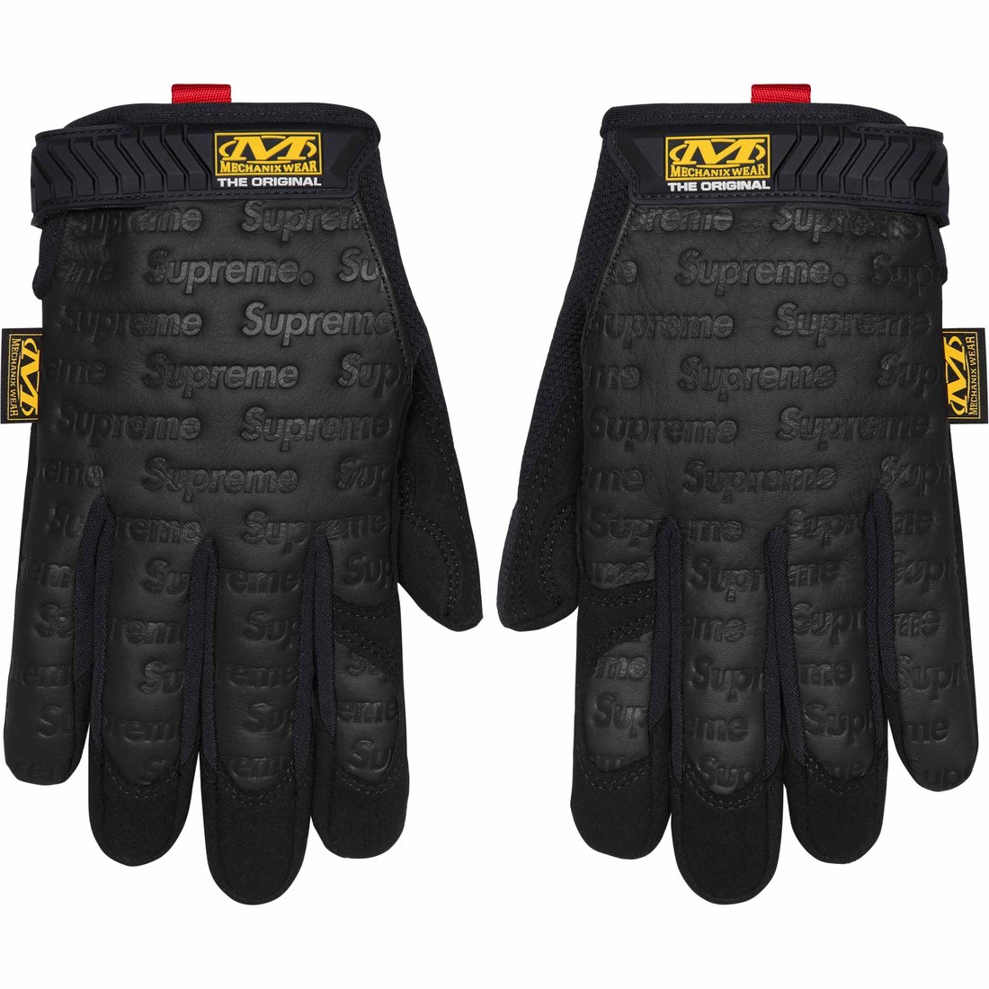 Details on Supreme Mechanix Leather Work Gloves Black from spring summer
                                                    2024 (Price is $58)