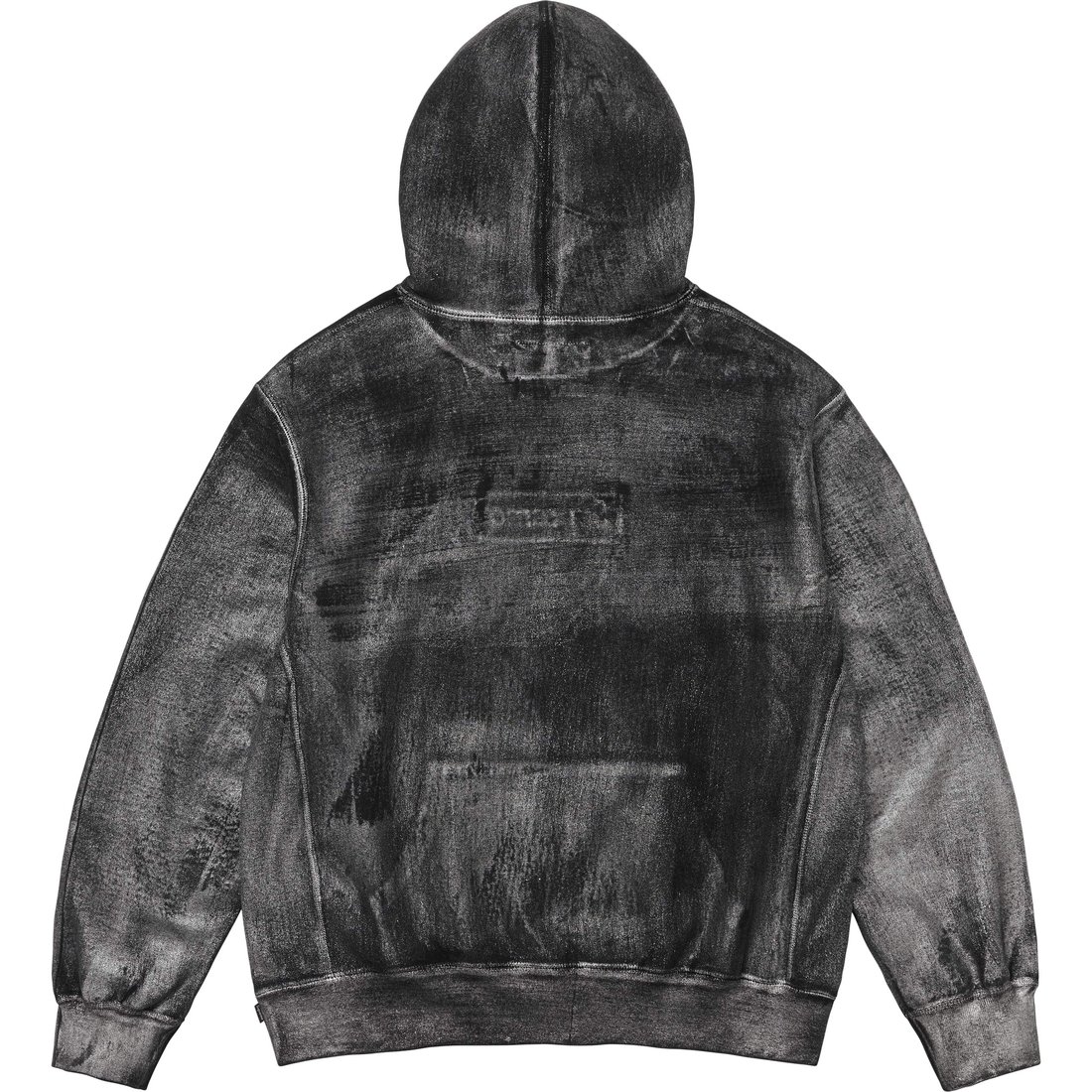 Details on Supreme MM6 Maison Margiela Foil Box Logo Hooded Sweatshirt Black from spring summer
                                                    2024 (Price is $298)