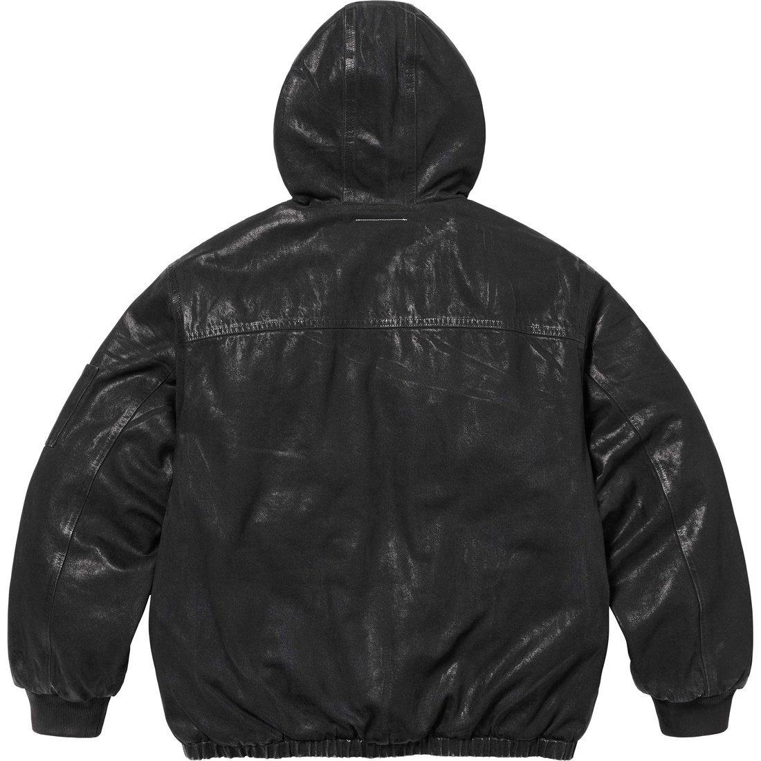 Details on Supreme MM6 Maison Margiela Foil Hooded Work Jacket Black from spring summer
                                                    2024 (Price is $498)