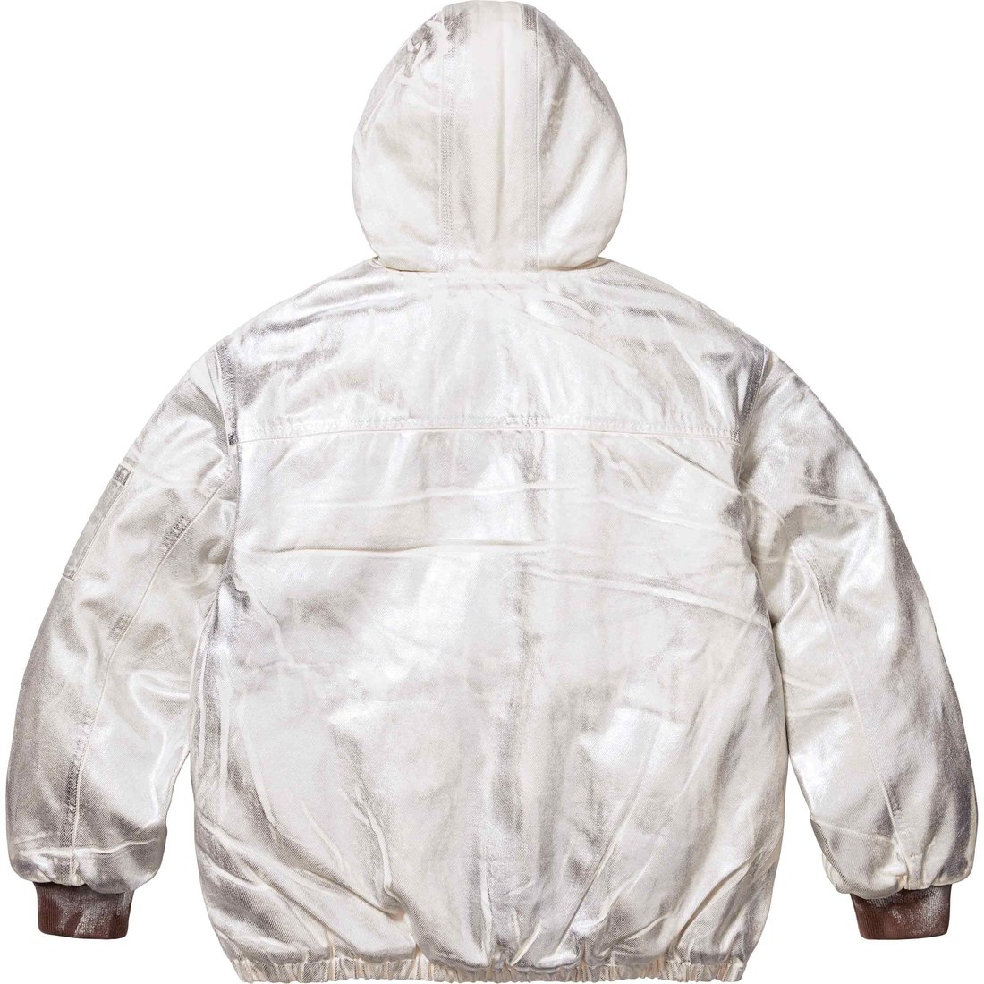 Details on Supreme MM6 Maison Margiela Foil Hooded Work Jacket Natural from spring summer
                                                    2024 (Price is $498)