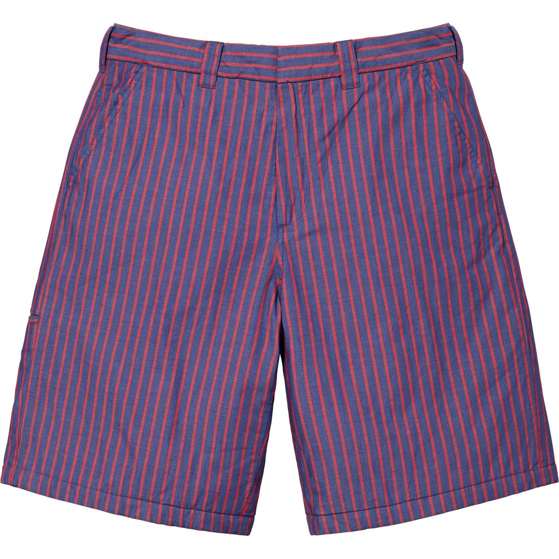 Details on Supreme MM6 Maison Margiela Padded Short Stripe from spring summer
                                                    2024 (Price is $148)