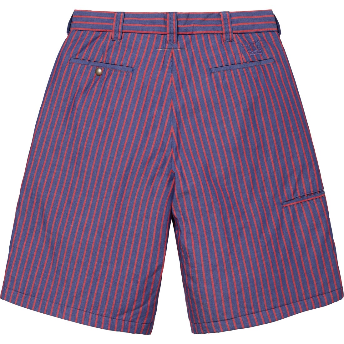 Details on Supreme MM6 Maison Margiela Padded Short Stripe from spring summer
                                                    2024 (Price is $148)