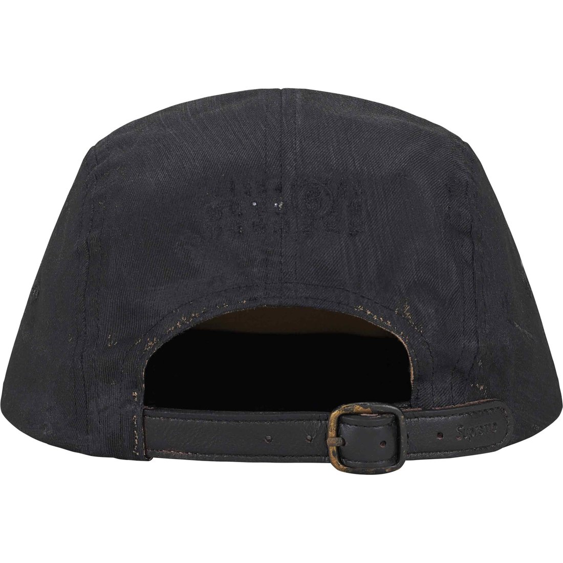 Details on Supreme MM6 Maison Margiela Painted Camp Cap Black from spring summer
                                                    2024 (Price is $88)