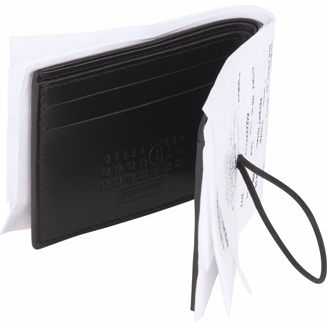 Details on Supreme MM6 Maison Margiela Receipt Wallet White from spring summer
                                                    2024 (Price is $228)