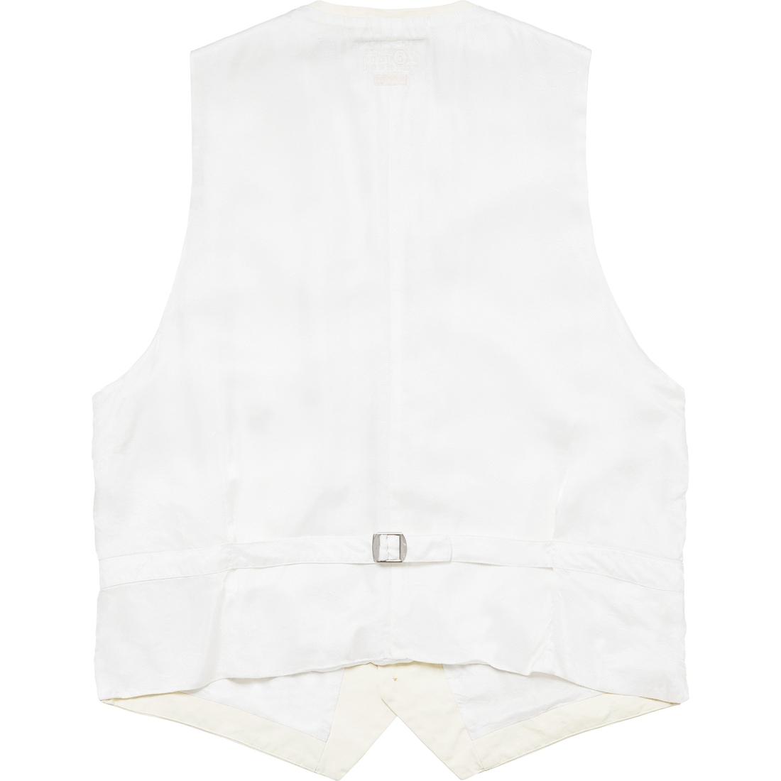 Details on Supreme MM6 Maison Margiela Washed Cotton Suit Vest Cream from spring summer
                                                    2024 (Price is $268)