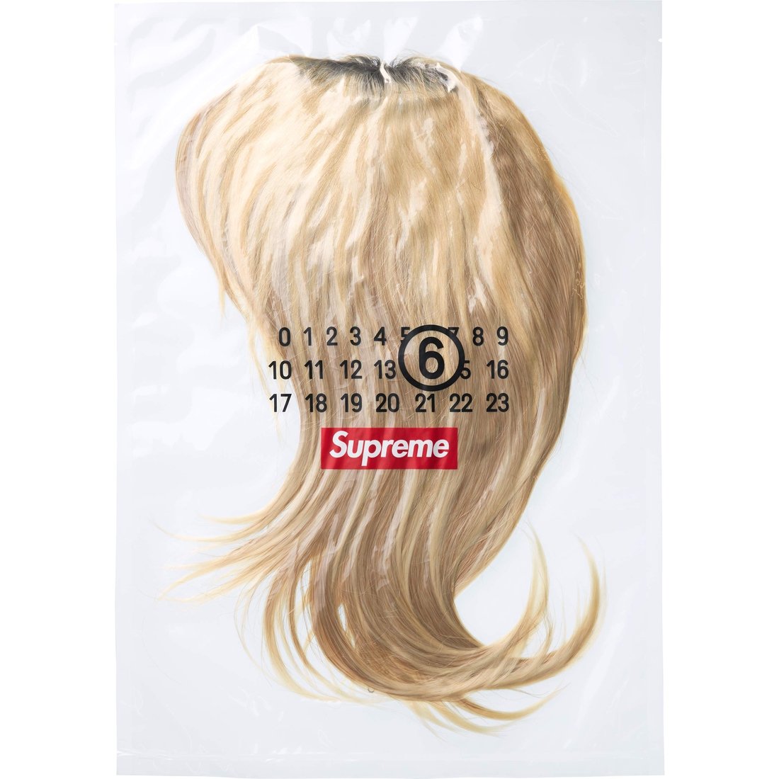 Details on Supreme MM6 Maison Margiela Wig Blonde from spring summer
                                                    2024 (Price is $1398)