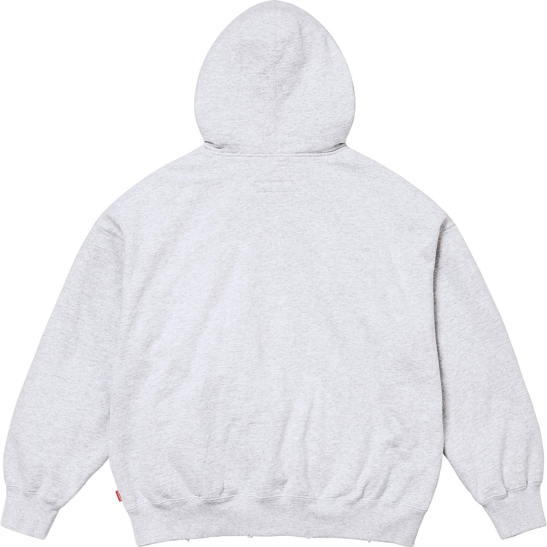 Details on Supreme MM6 Maison Margiela Zip Up Hooded Sweatshirt Ash Grey from spring summer
                                                    2024 (Price is $248)