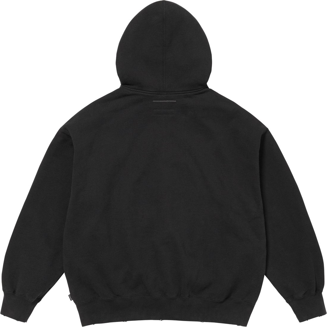 Details on Supreme MM6 Maison Margiela Zip Up Hooded Sweatshirt Black from spring summer
                                                    2024 (Price is $248)