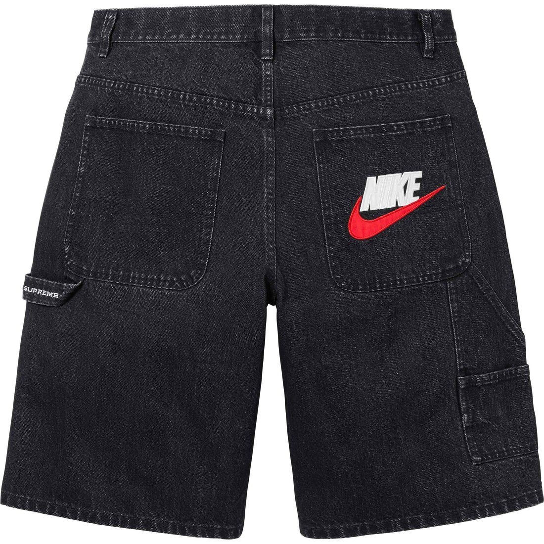 Details on Supreme Nike Denim Short Black from spring summer
                                                    2024 (Price is $128)