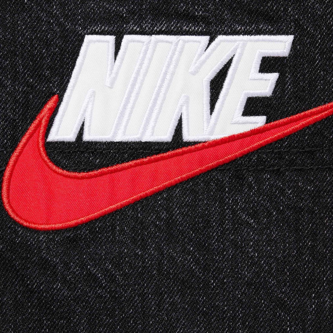 Details on Supreme Nike Denim Short Black from spring summer
                                                    2024 (Price is $128)