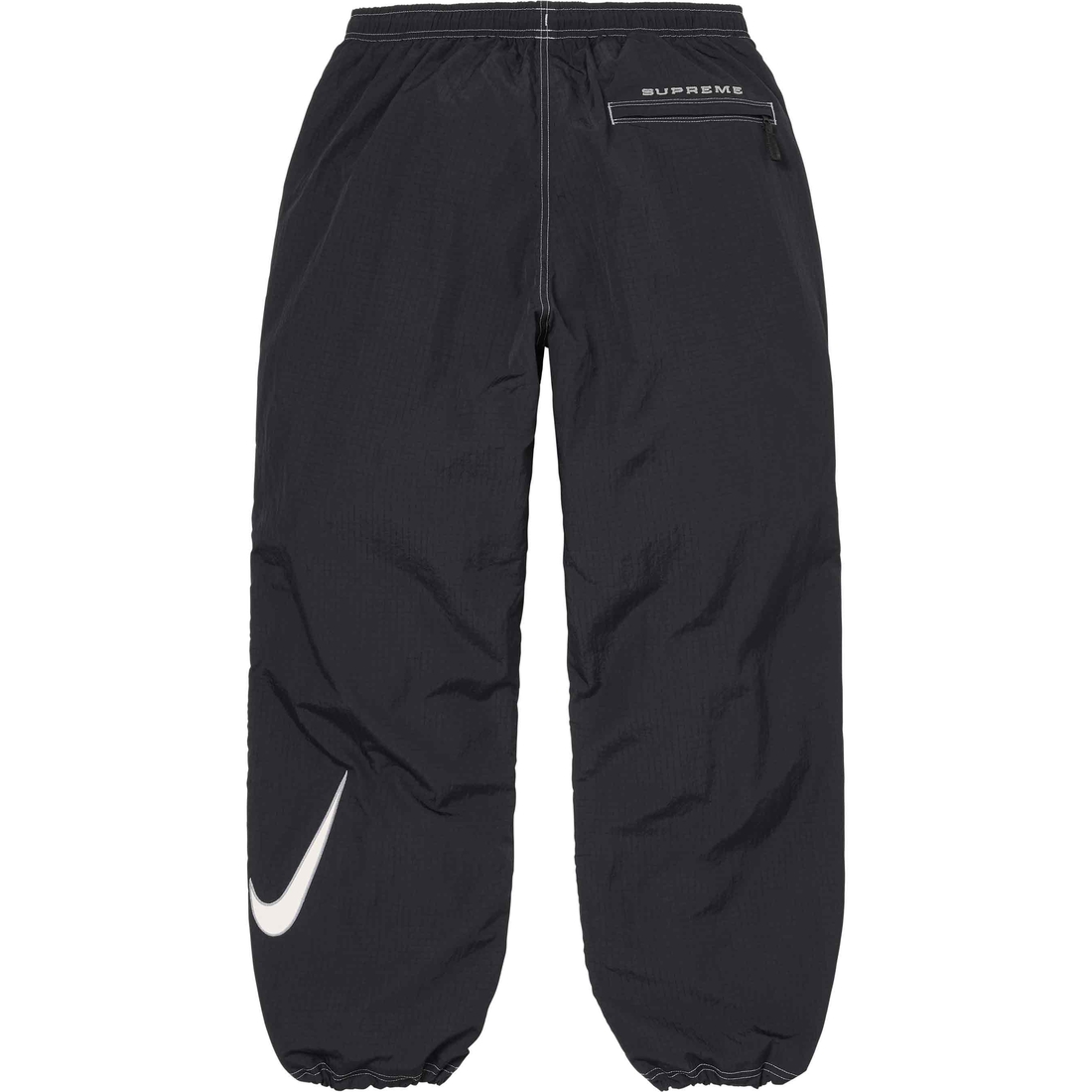 Details on Supreme Nike Ripstop Track Pant Black from spring summer
                                                    2024 (Price is $138)