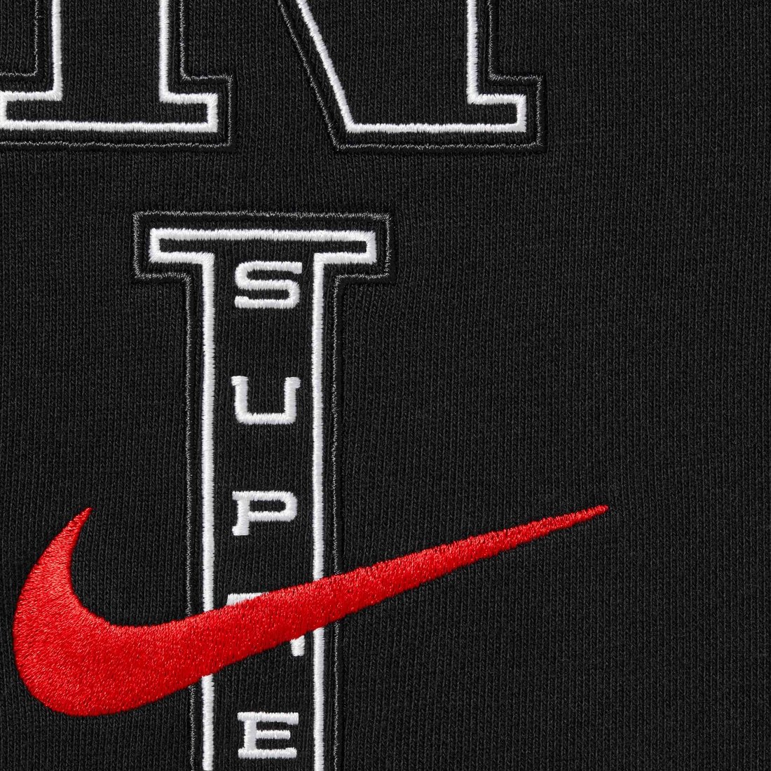 Details on Supreme Nike Sweatpant Black from spring summer
                                                    2024 (Price is $138)