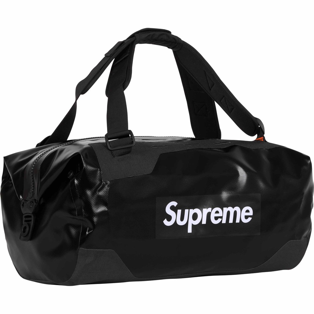 Details on Supreme ORTLIEB Duffle Bag Black from spring summer
                                                    2024 (Price is $278)