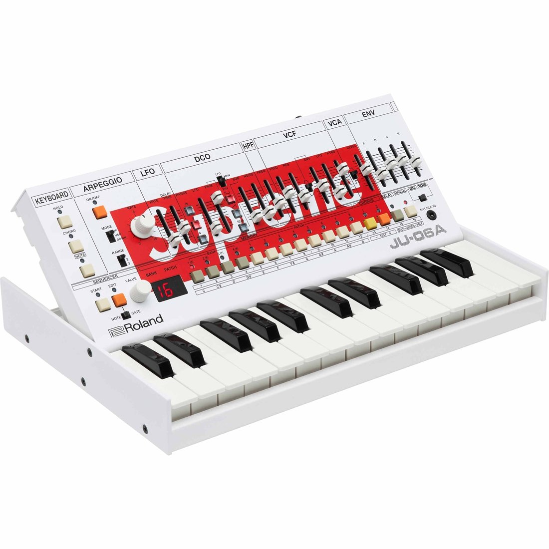 Details on Supreme Roland JU-06A Synthesizer White from spring summer
                                                    2024 (Price is $698)