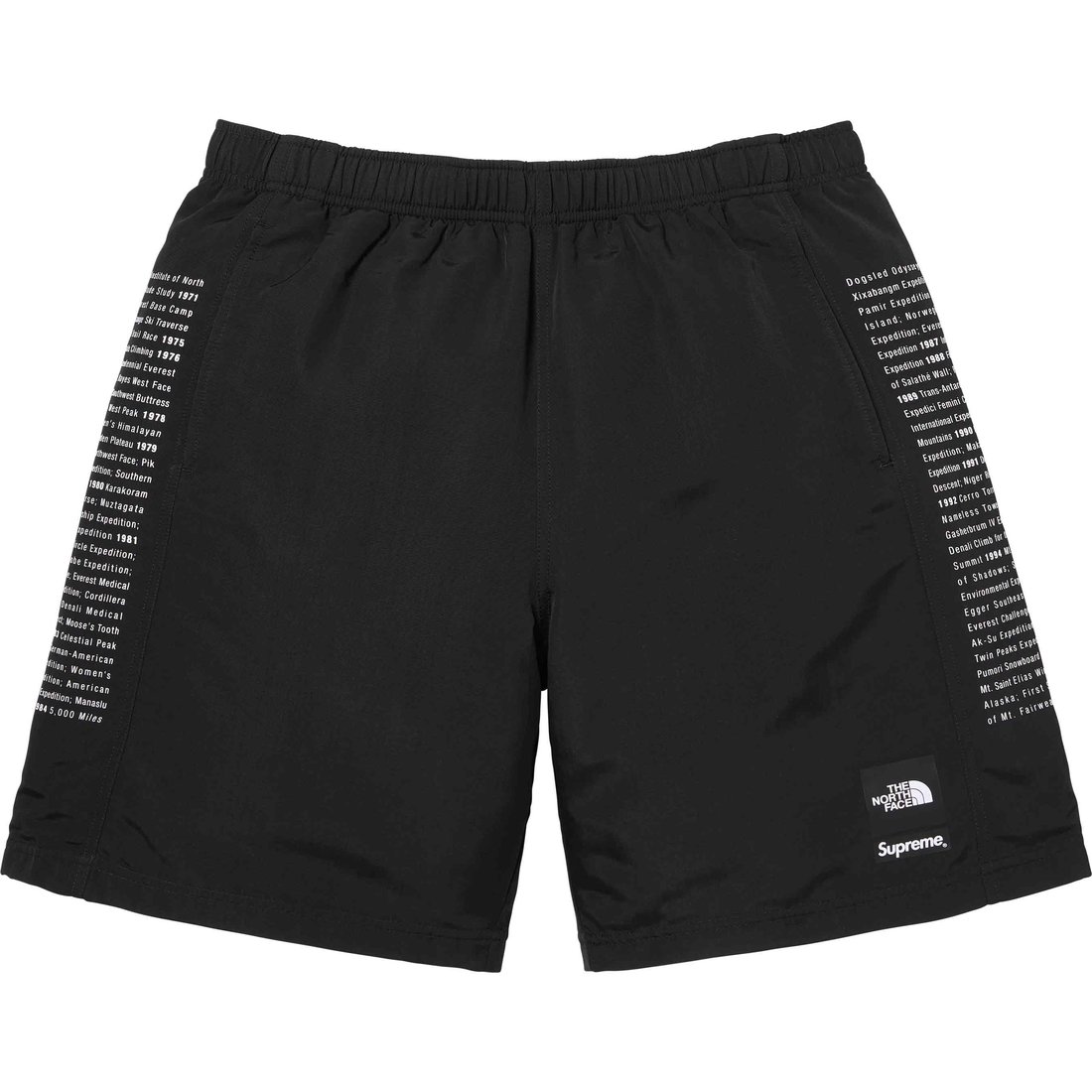 Details on Supreme The North Face Nylon Short Black from spring summer
                                                    2024 (Price is $98)