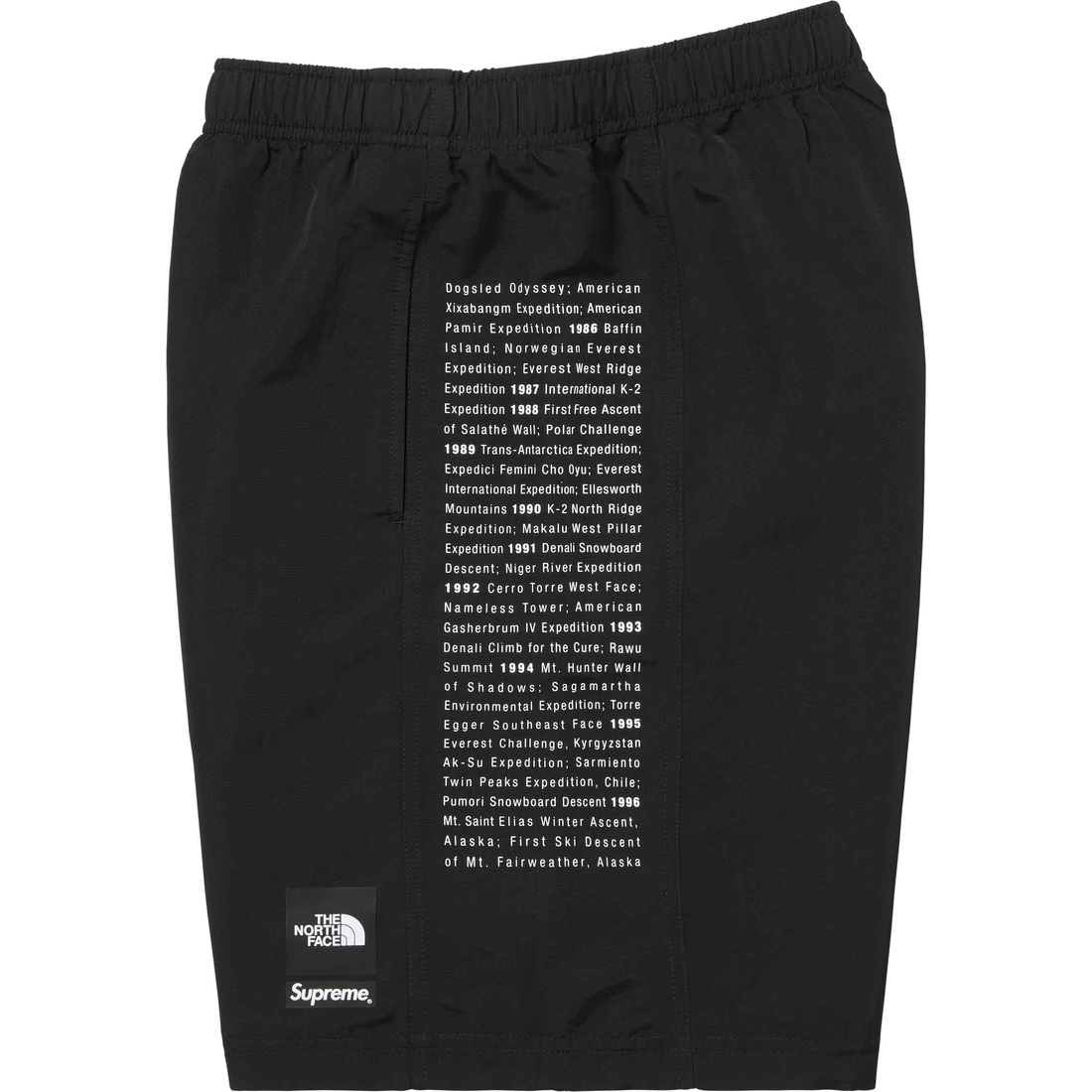 Details on Supreme The North Face Nylon Short Black from spring summer
                                                    2024 (Price is $98)