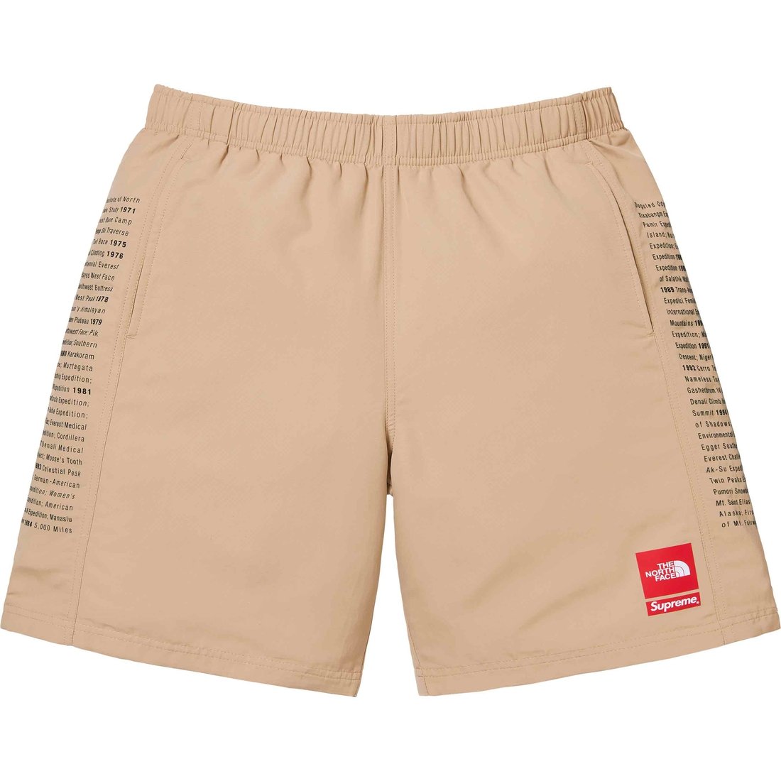 Details on Supreme The North Face Nylon Short Khaki from spring summer
                                                    2024 (Price is $98)