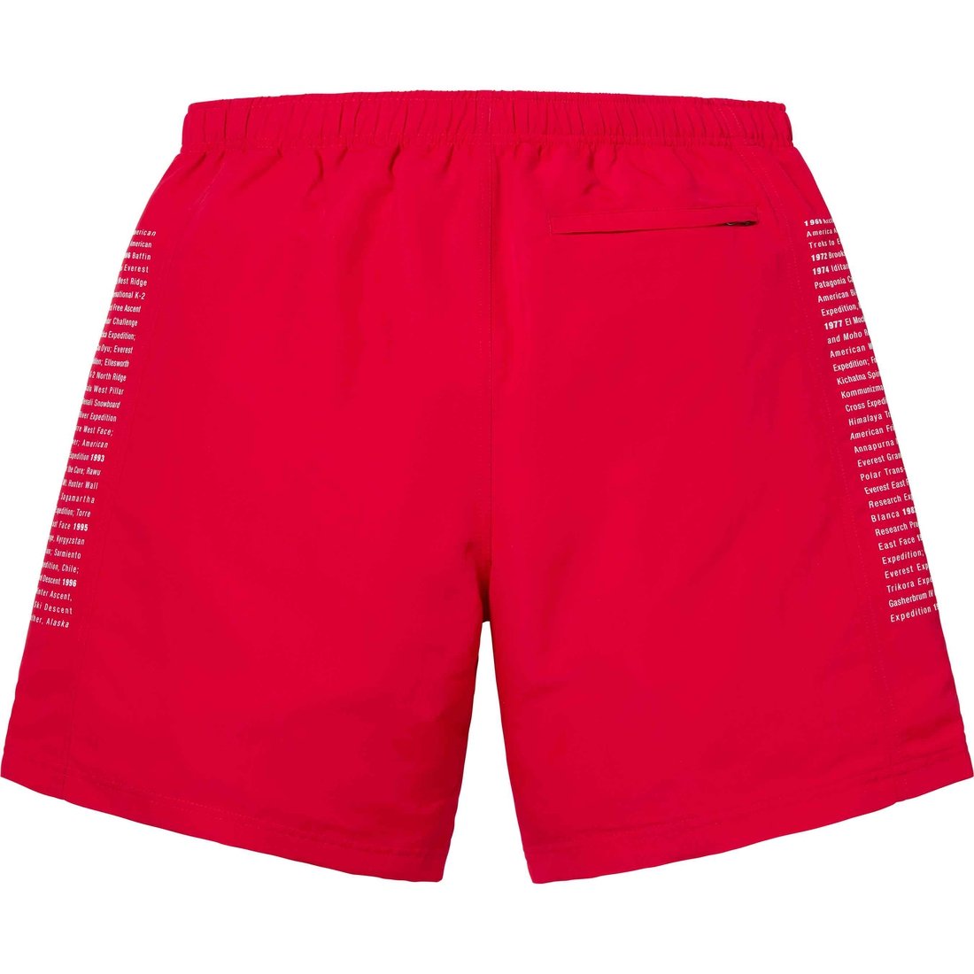 Details on Supreme The North Face Nylon Short Red from spring summer
                                                    2024 (Price is $98)