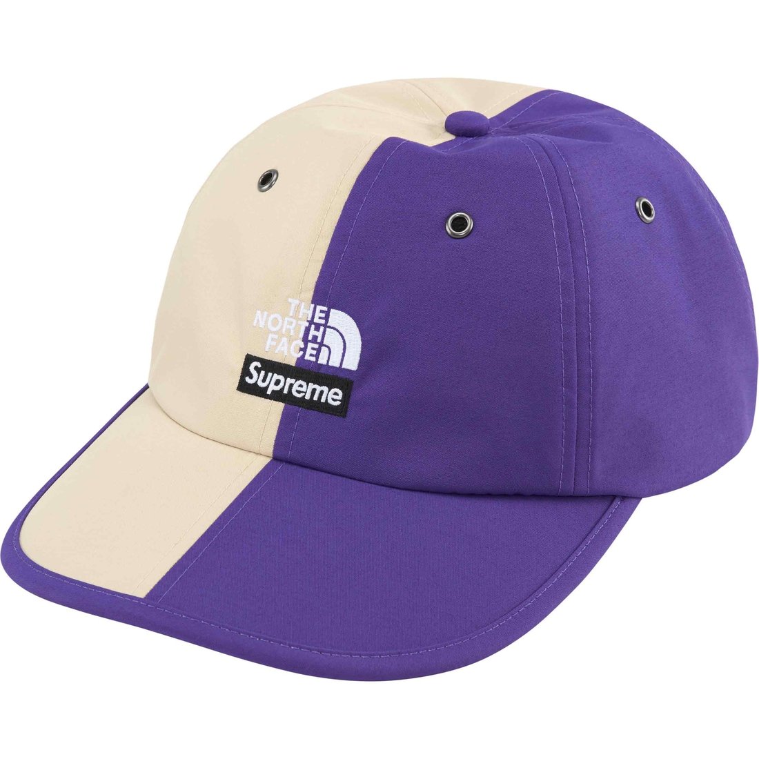 Details on Supreme The North Face Split 6-Panel Tan from spring summer
                                                    2024 (Price is $54)