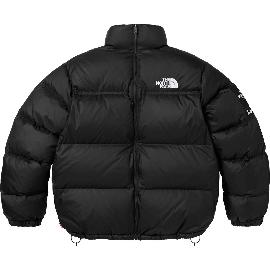 Details on Supreme The North Face Split Nuptse Jacket Black from spring summer
                                                    2024 (Price is $398)