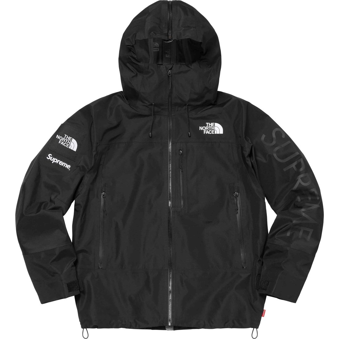 Details on Supreme The North Face Split Taped Seam Shell Jacket Black from spring summer
                                                    2024 (Price is $398)