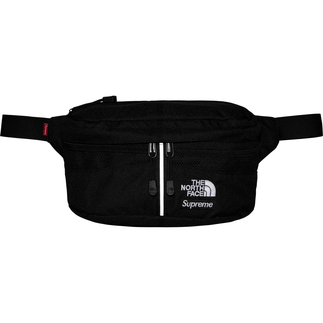 Details on Supreme The North Face Split Waist Bag Black from spring summer
                                                    2024 (Price is $88)