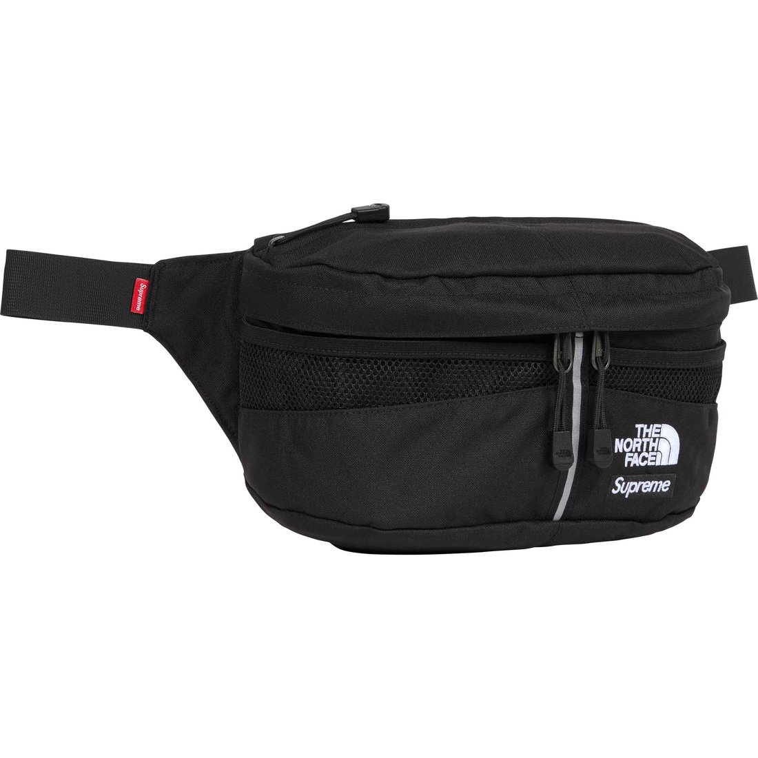 Details on Supreme The North Face Split Waist Bag Black from spring summer
                                                    2024 (Price is $88)